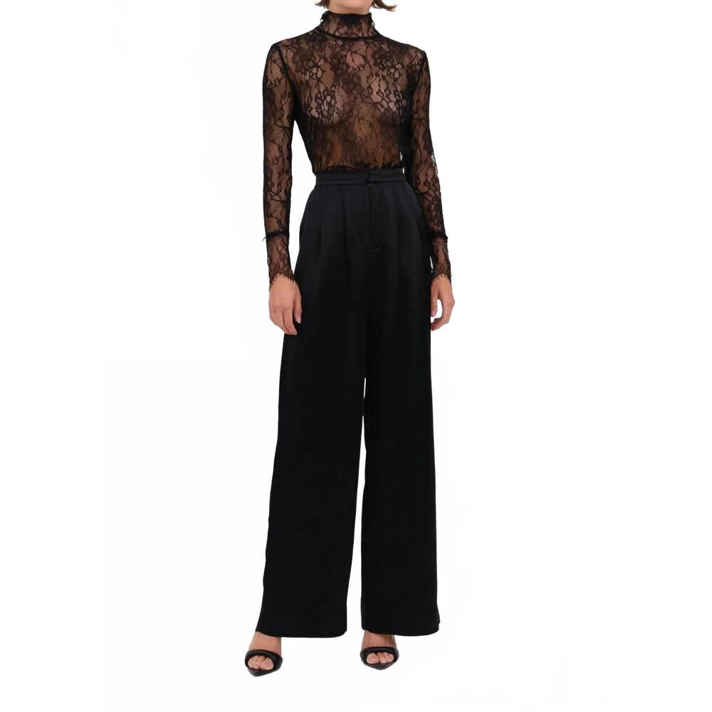 NEW NONCHALANT LABEL mary lace top in black